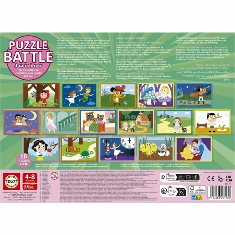 juego de mesa infantil Educa Battle Jr para 2 jugadores
