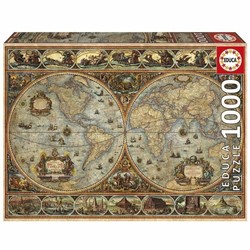 puzzle 1000 piezas Educa Orbis Terrarum mapa mundi