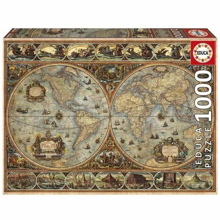 puzzle 1000 piezas Educa Orbis Terrarum mapa mundi
