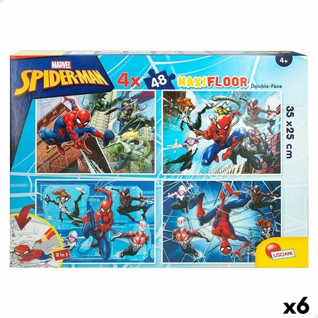 Puzzle Infantil Spider-Man Doble Cara 4 en 1 de 48 Piezas - Compra online en MegaJuguetes