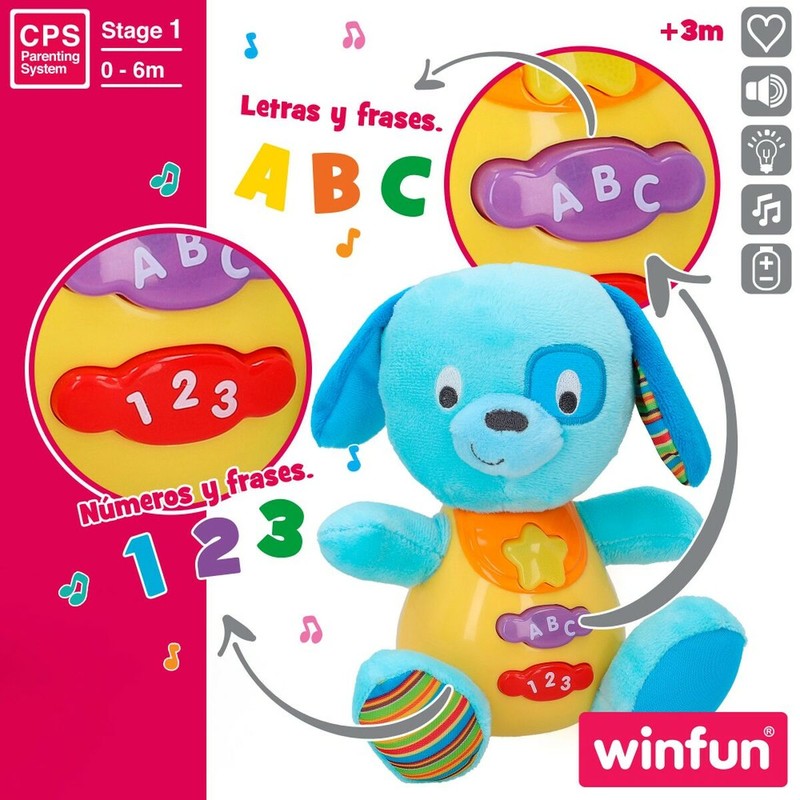 Peluches Niños Winfun Perro con Sonido y Luces (Pack 6)