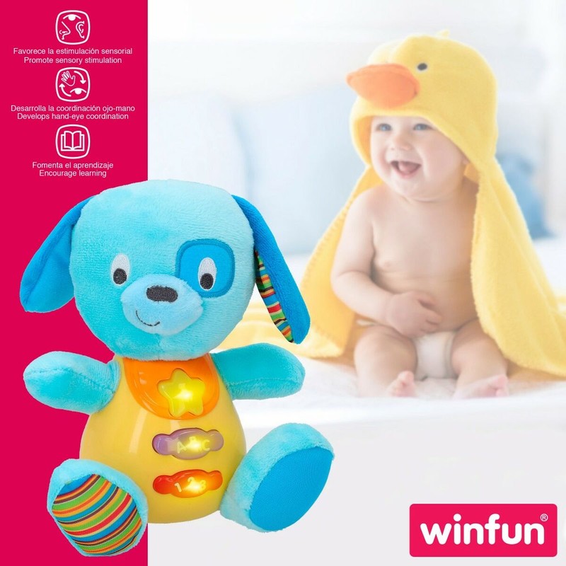 Peluches Niños Winfun Perro con Sonido y Luces (Pack 6)