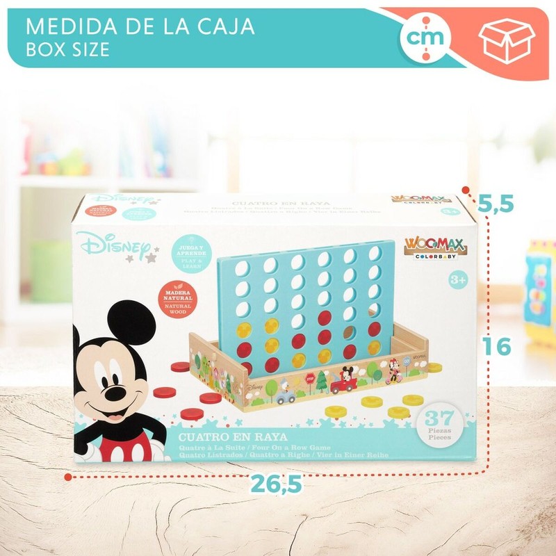 Juegos Mesa Niños: 4 en Raya Disney Clásico con Personajes Favoritos