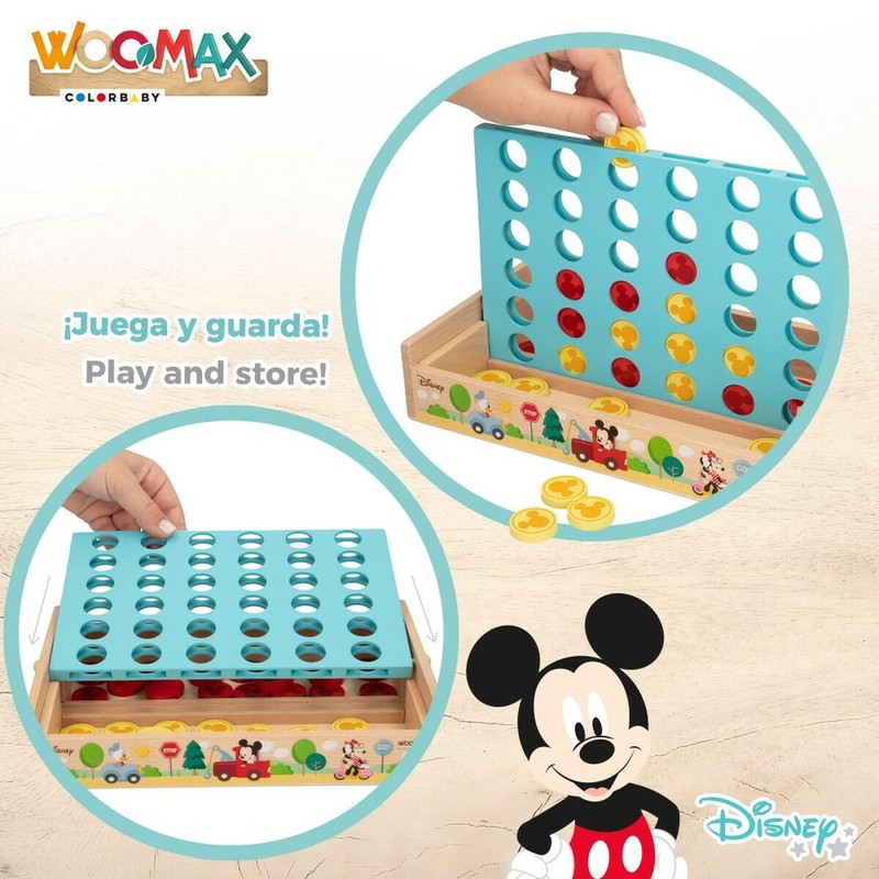 Juegos Mesa Niños: 4 en Raya Disney Clásico con Personajes Favoritos