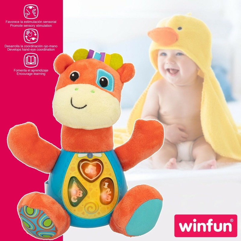 Peluches Niños Winfun Jirafa con Sonido y Luces