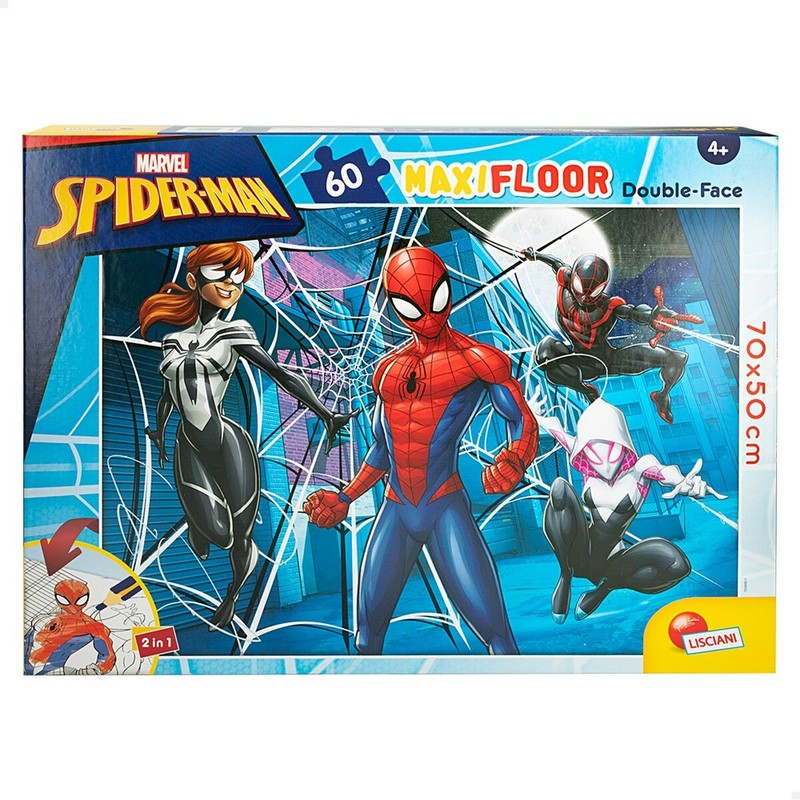 Puzzle Infantil Spider-Man Doble Cara 60 Piezas (Pack 6 Unidades)