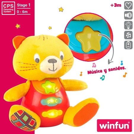 Peluches Niños Winfun Gato Interactivo con Sonido