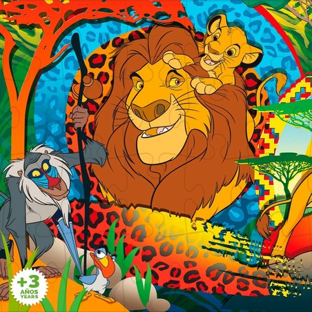 Puzzle Infantil El Rey León Doble Cara 24 Piezas