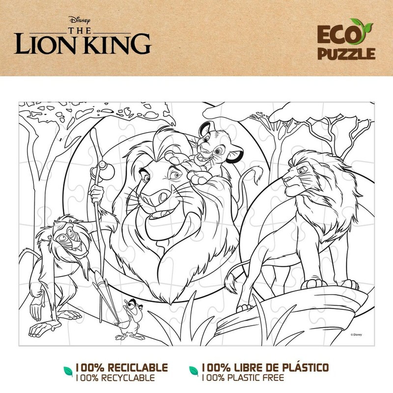 Puzzle Infantil El Rey León Doble Cara 24 Piezas