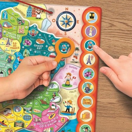 Puzzle para niños 4 años con detalles de ciudades francesas