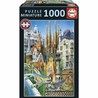 Puzzle Educa Gaudí Collage Miniatura, arte y desafío para adultos