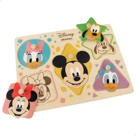 Puzzle Infantil Disney de Madera - 5 Piezas para +2 Años