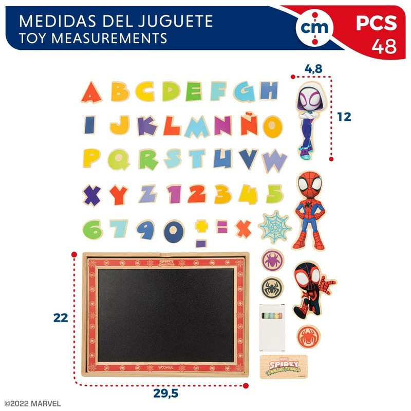 Manualidades Niños: Pizarra Magnética Spider-Man 2 en 1