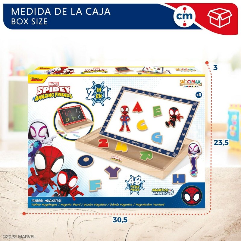 Manualidades Niños: Pizarra Magnética Spider-Man 2 en 1