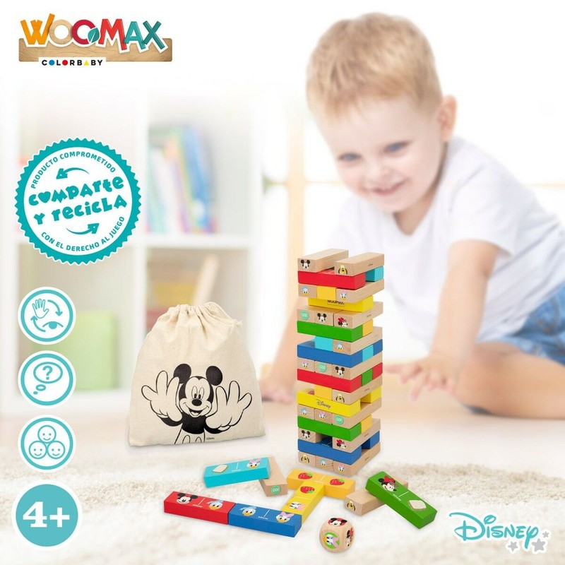 Juegos Mesa Niños: Dominó Disney WOOMAX Educativo