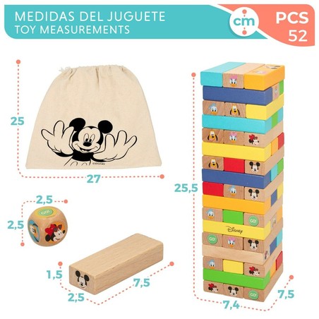 Juegos Mesa Niños: Dominó Disney WOOMAX Educativo