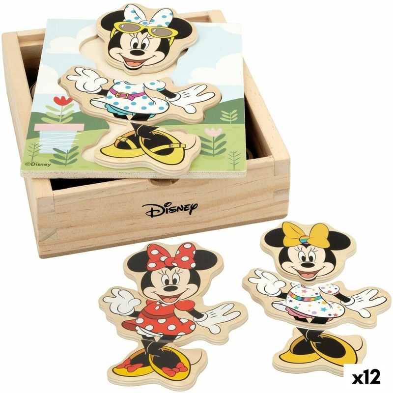Puzzle Infantil Disney Minnie Mouse de Madera +2 Años - Compra online en MegaJuguetes