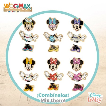 Puzzle Infantil Disney Minnie Mouse de Madera +2 Años