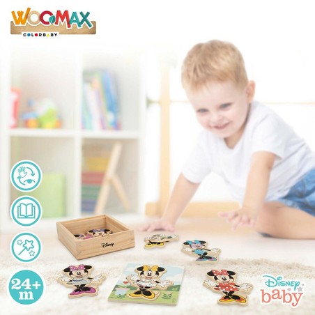Puzzle Infantil Disney Minnie Mouse de Madera +2 Años