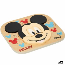 Puzzle Infantil Disney Mickey Mouse de Madera 6 Piezas - Compra online en MegaJuguetes