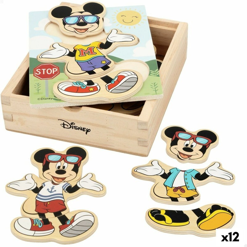 Puzzle Infantil Disney de Madera Woomax - Mickey Mouse +2 Años - Compra online en MegaJuguetes