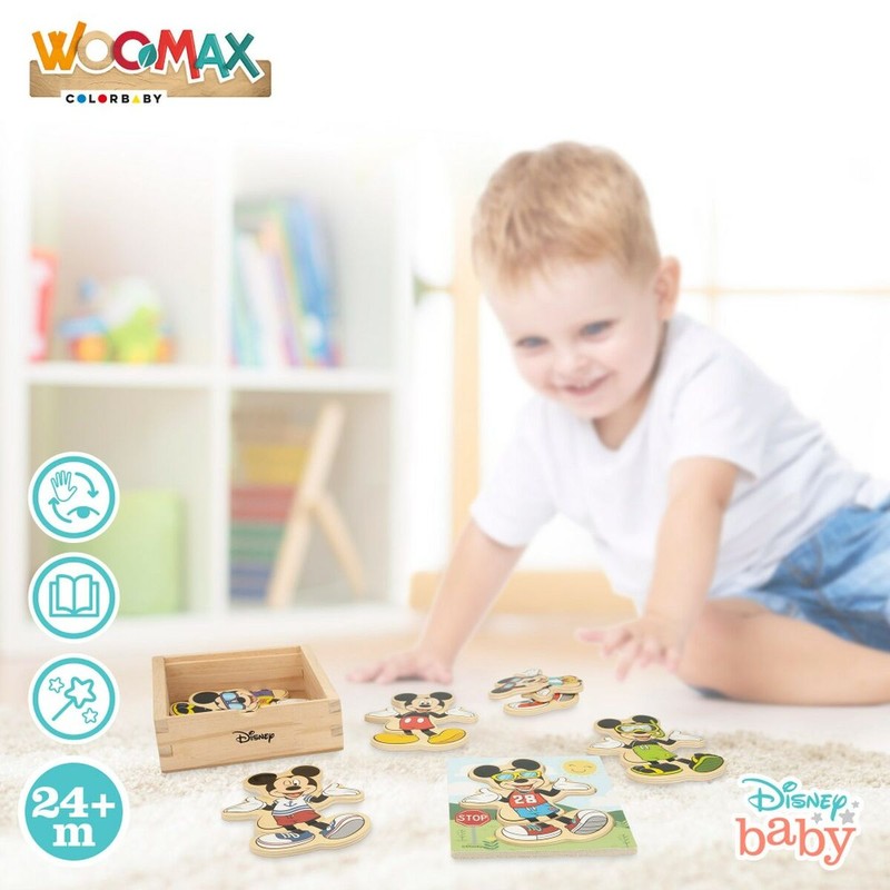 Puzzle Infantil Disney de Madera Woomax - Mickey Mouse +2 Años