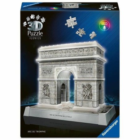 Juguetes construcción niños: Puzzle 3D Arco del Triunfo Ravensburger iluminado