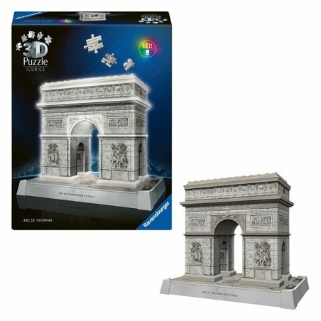 Juguete construcción motricidad fina: Detalle de piezas del Puzzle 3D Ravensburger