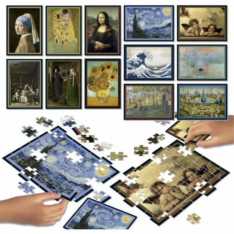 Caja del juego educativo infantil Puzzle Educa Battle Art