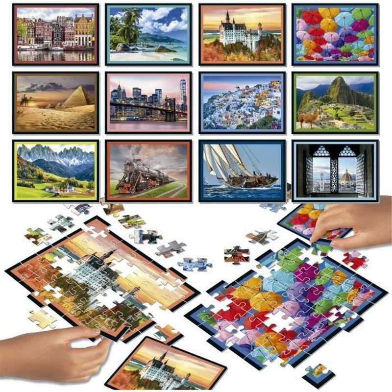 Set de 12 unidades de puzzle temático aventura