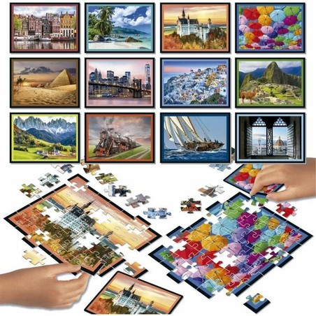 Set de 12 unidades de puzzle temático aventura