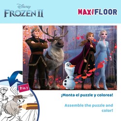 Puzzle Infantil Frozen Doble Cara 4 en 1 de 48 Piezas - Compra online en MegaJuguetes 2