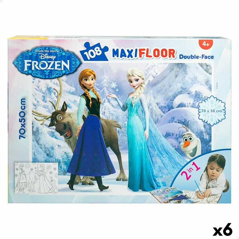 Puzzle Infantil Frozen Doble Cara 108 Piezas - Compra online en MegaJuguetes
