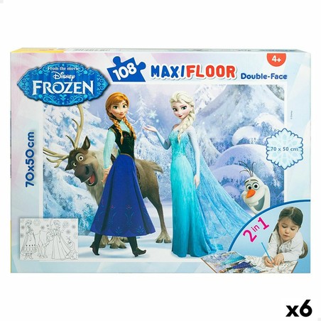 Puzzle Infantil Frozen Doble Cara 108 Piezas - Compra online en MegaJuguetes