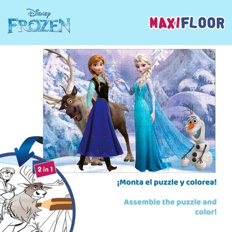 Puzzle Infantil Frozen Doble Cara 108 Piezas