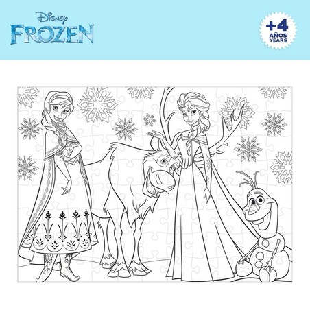Puzzle Infantil Frozen Doble Cara 108 Piezas