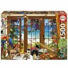 puzzle 1500 piezas adultos Educa Ventana Observador Aves