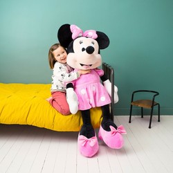 Peluches Niños: Minnie Mouse Rosa Gigante 120 cm - Compra online en MegaJuguetes 2