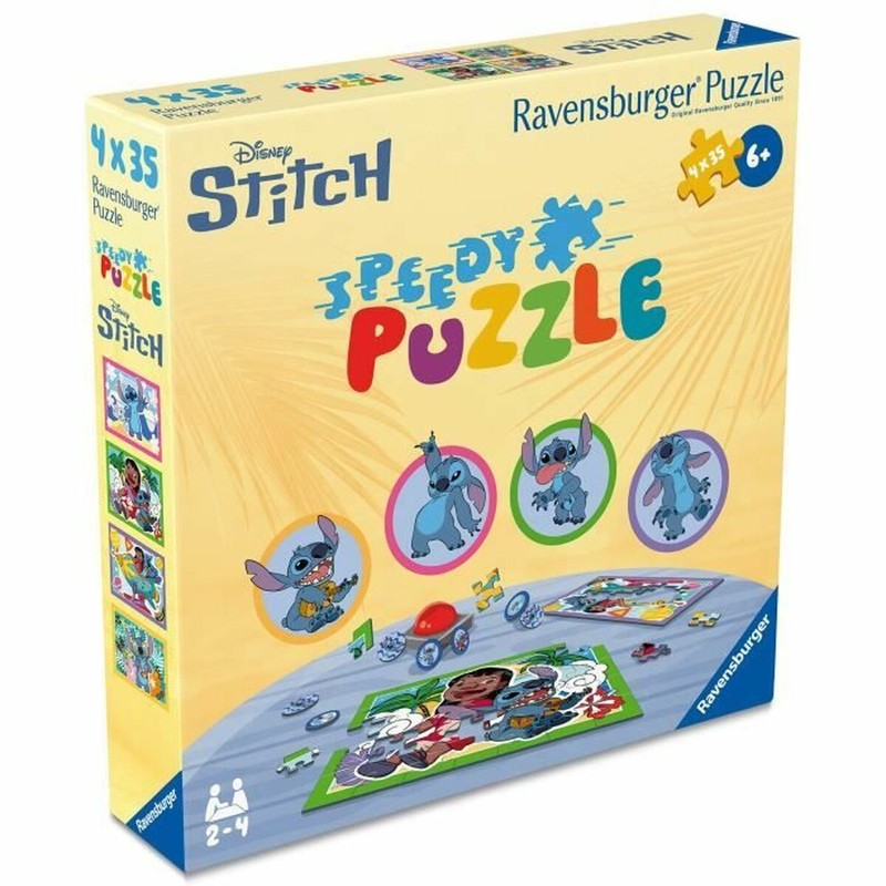 Juego de puzzles educativos Stitch, regalo original para niños de 6 años