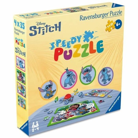 Juego de puzzles educativos Stitch, regalo original para niños de 6 años