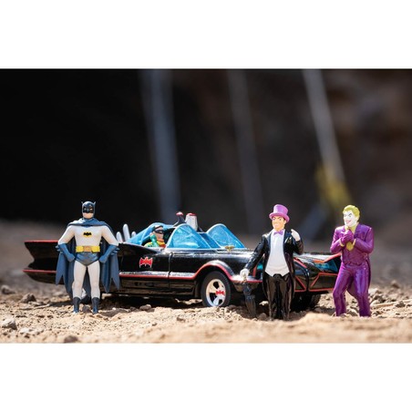 Coches Juguete Niños: Batmóvil 1966 Classic de Batman - Metal 19 cm