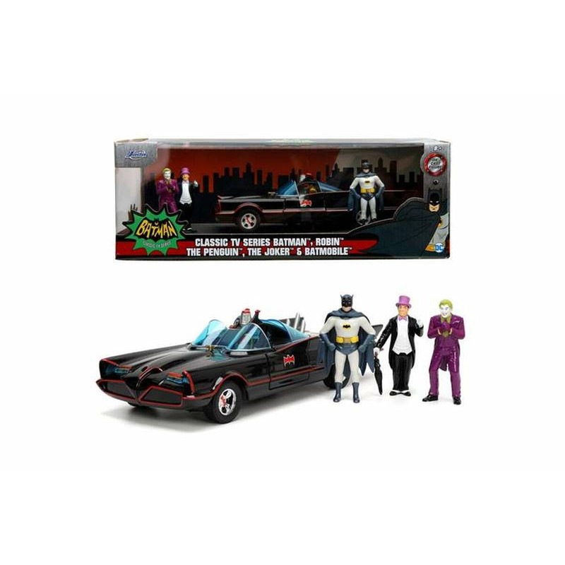 Coches Juguete Niños: Batmóvil 1966 Classic de Batman - Metal 19 cm