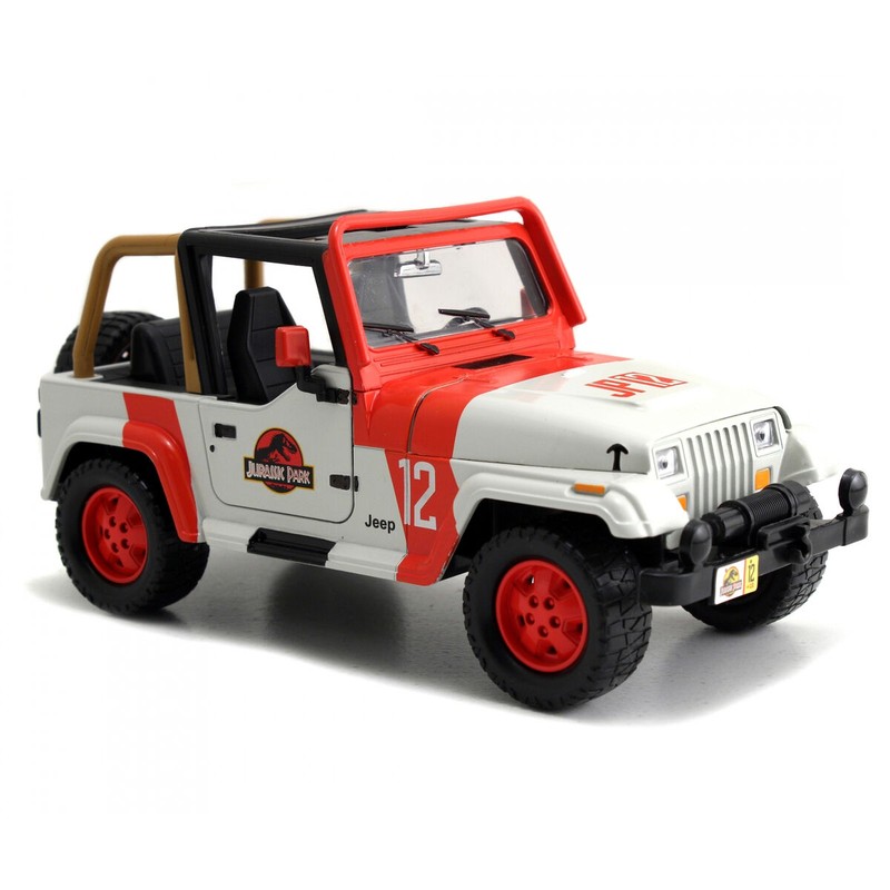 Coche Juguete Niños: Jeep Wrangler Jurassic Park 19 cm Metálico - Compra online en MegaJuguetes