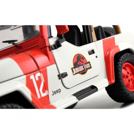 Coche Juguete Niños: Jeep Wrangler Jurassic Park 19 cm Metálico