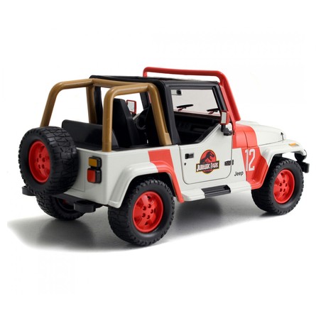 Coche Juguete Niños: Jeep Wrangler Jurassic Park 19 cm Metálico