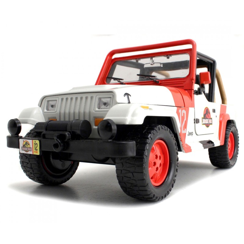 Coche Juguete Niños: Jeep Wrangler Jurassic Park 19 cm Metálico