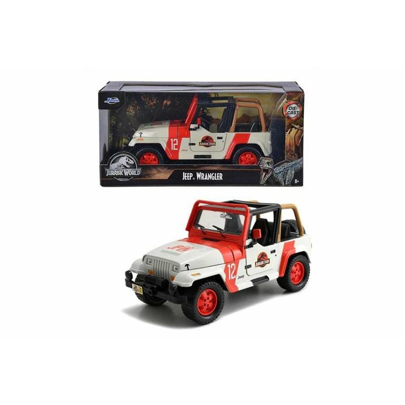 Coche Juguete Niños: Jeep Wrangler Jurassic Park 19 cm Metálico