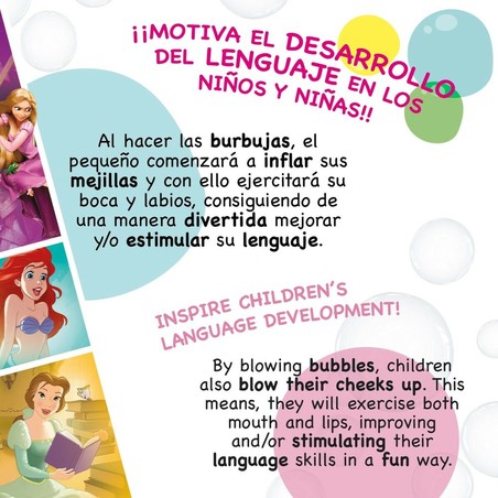 Juguetes Exterior Niños: Pompero Disney Princess 60 ml para Burbujas
