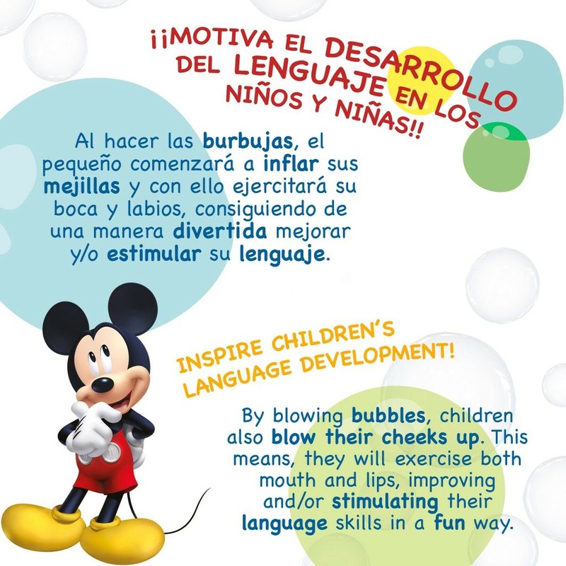 Juguetes Exterior Niños: Pompero Mickey Mouse 60 ml