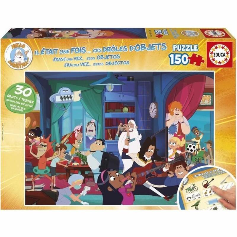 Juguetes construcción niños - Puzzle Educa Érase una vez con objetos divertidos